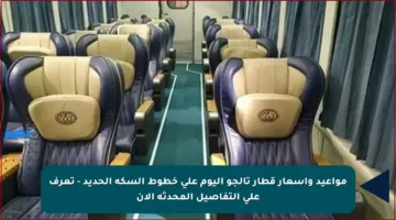 مواعيد وأسعار قطار تالجو اليوم على خطوط السكة الحديد – تعرف على التفاصيل المحدثة الآن